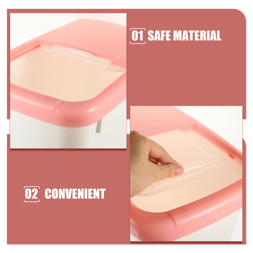 10Kg Rice Storage Bin Thickened Plastic Rice Bucket Moisture Proof Sealed Grain Container Food Grade Storage Box for Beans Flour