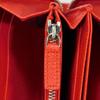 Used 11679 Long Zip Wallet 37690 7940 Grain Calfskin Compartment Zip Around Logo Charm Red Unisex from Japan AUTHENTIC