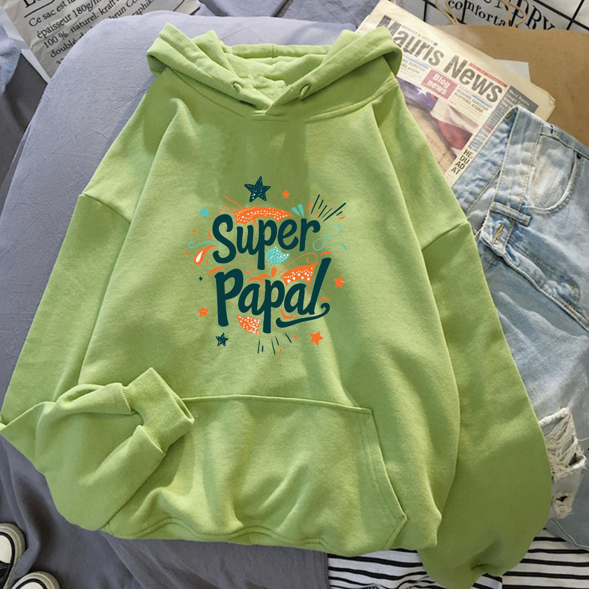 Осенне-зимний худи с принтом букв — фото 3