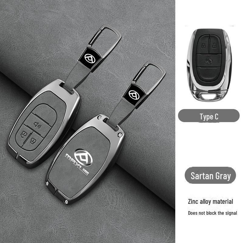 Capa de Chave SAIC Maxus D90 para Carro Maxus G50 2019 Feminino, Carcaça de Metal de Alta Qualidade com Fivela.