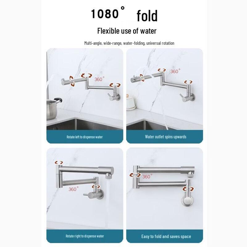 Handun Wall-Mounted Foldable Faucet