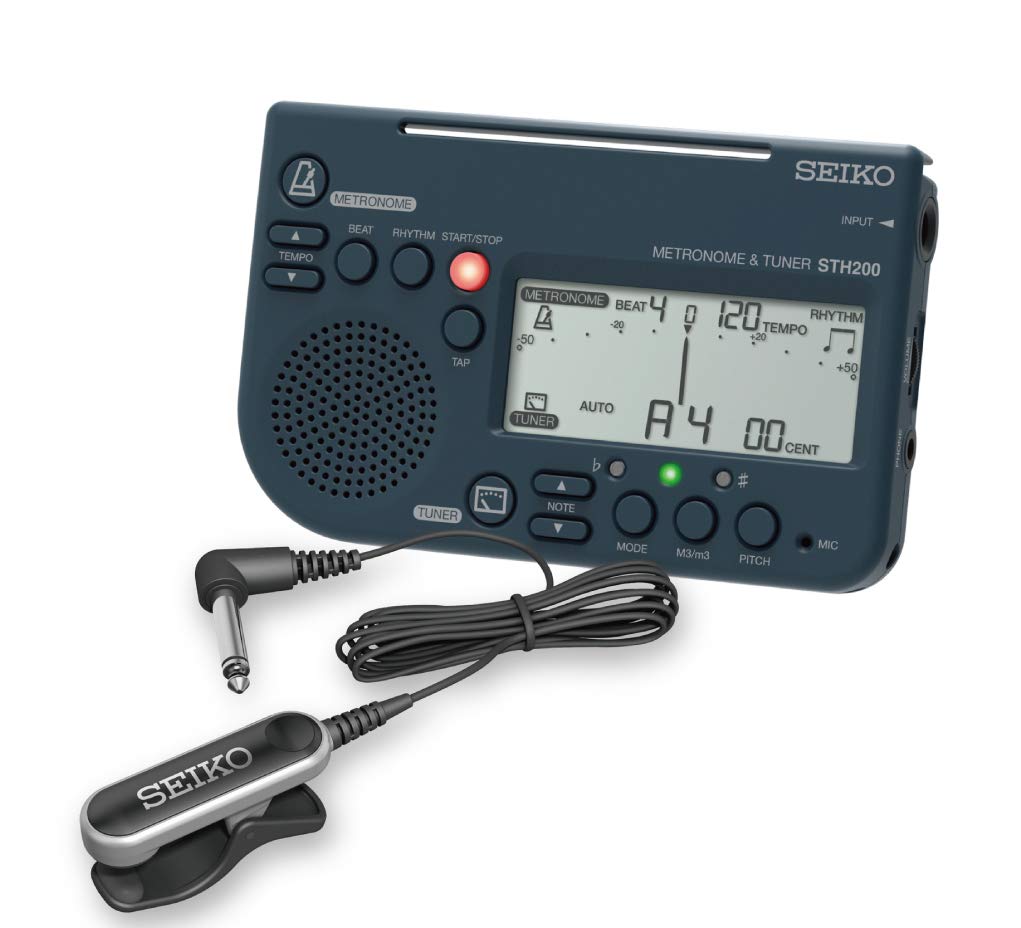 

SEIKO Metronome Tuner Black with Pickup Microphone Special Pack STH200BP & (2-Piece Set) чёрный