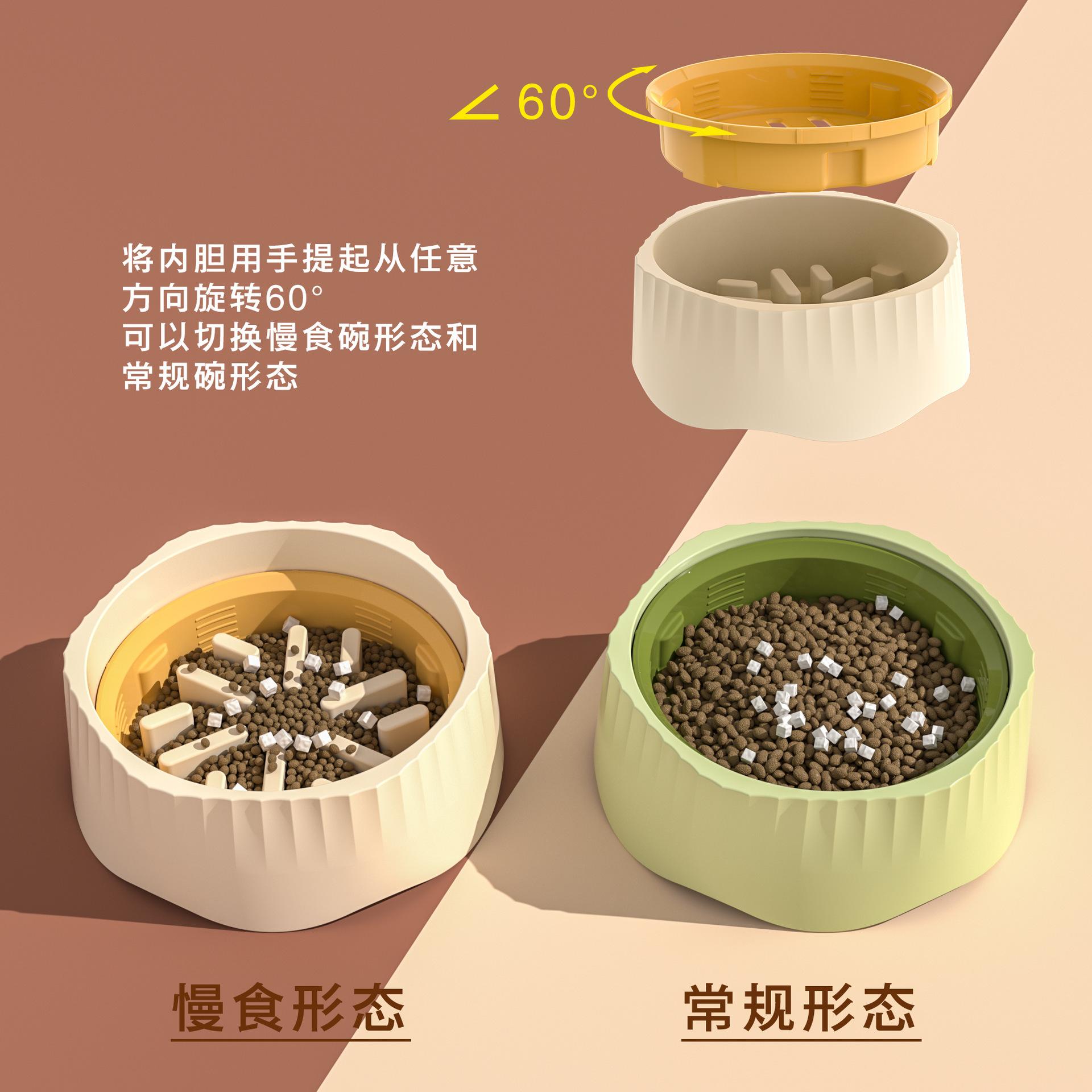 

Multifunctional pet slow food bowl dog slow food basin anti-choking and anti-overturning non-slip dog basin cat drinking water bowl Ocean Blue