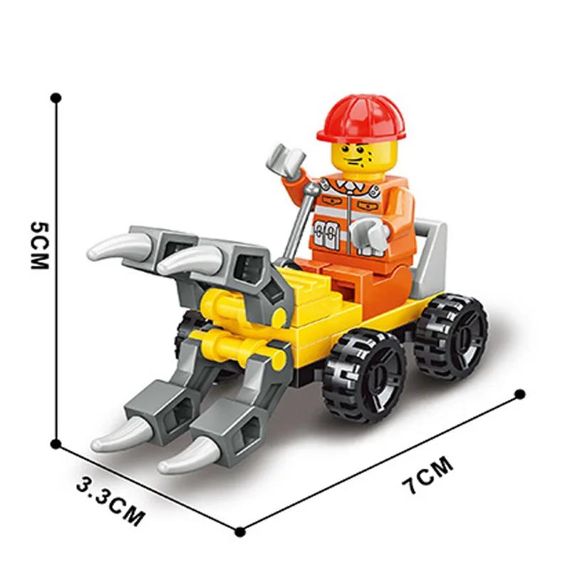 City Patrol Police Motorcycle Car Pursuit Prisoners Model Building Blocks Enlighten Action Figure Toys For Children