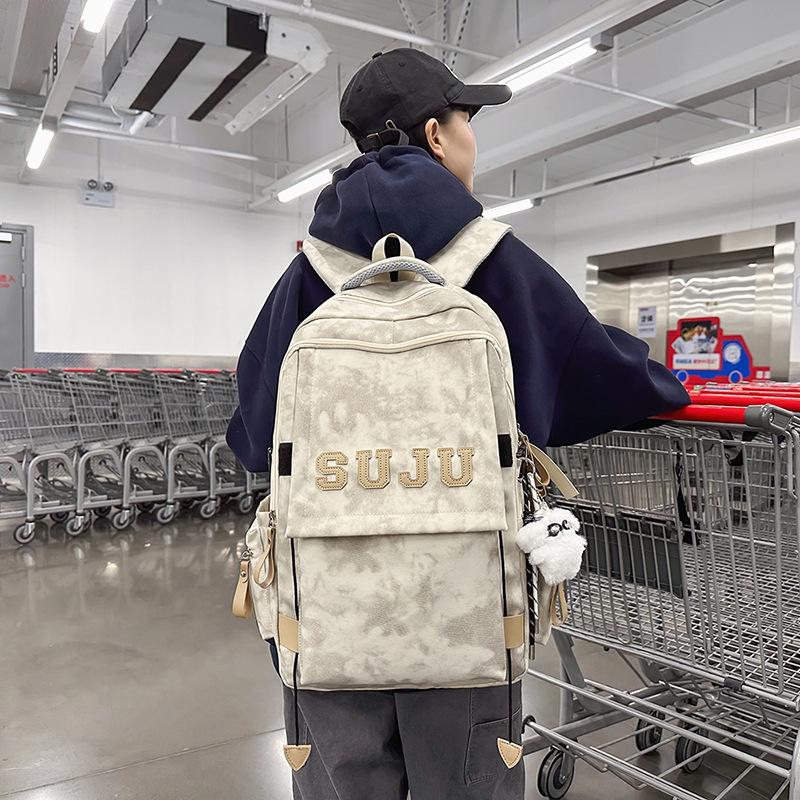 School bag female simple high school college student backpack large capacity women's bag water-proof travel backpack