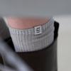 UNNOUT SEE-THROUGH COTTON KNEE SOCKS GREY