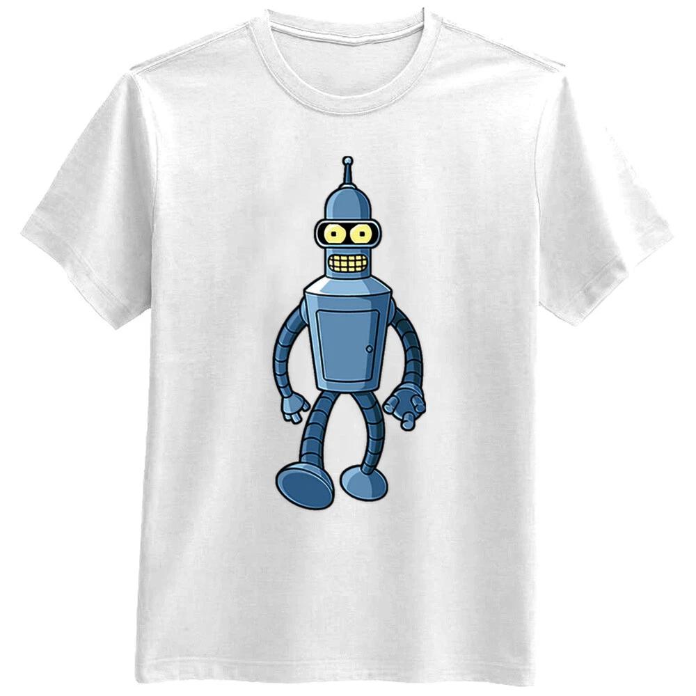 Bender Robot Futurama Anime Cartoon Retro Funny T Shirt Tee Mens Womens Gift New L