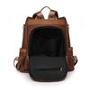 Women's Backpack Leisure Soft Leather Large Capacity Outdoor Travel Backpack