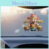 Car Interior Acrylic Pendant With Cartoon God Of Wealth Design For Decor Home