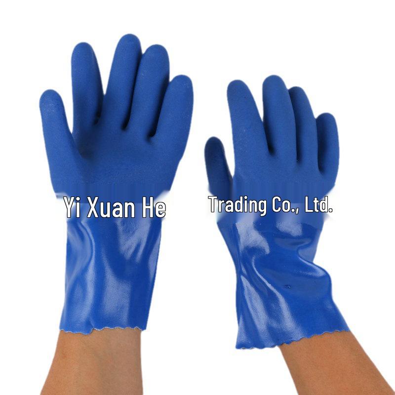 Helper Special 778 Non-Slip PVC Dipped Work Gloves - Durable, Wear-Resistant Labor Protection.