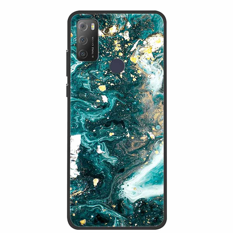 Pro Alcatel 1S 2021 Case Luxusní silikonový TPU měkký kryt na telefon pro Alcatel 1S 2020 Nárazuvzdorný roztomilý TPU nárazník Fundas Coque