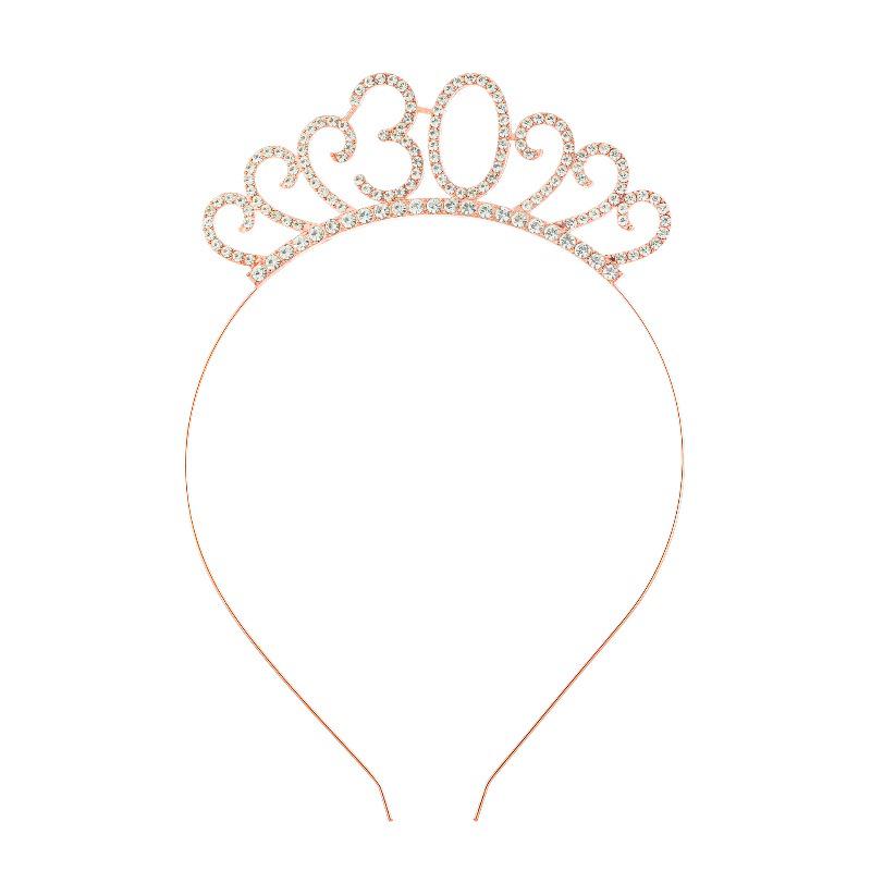 Cross-Border Digital Birthday Crown Set: Headdress, Party Shoulder Strap & Etiquette Belt Photo Prop for Girls