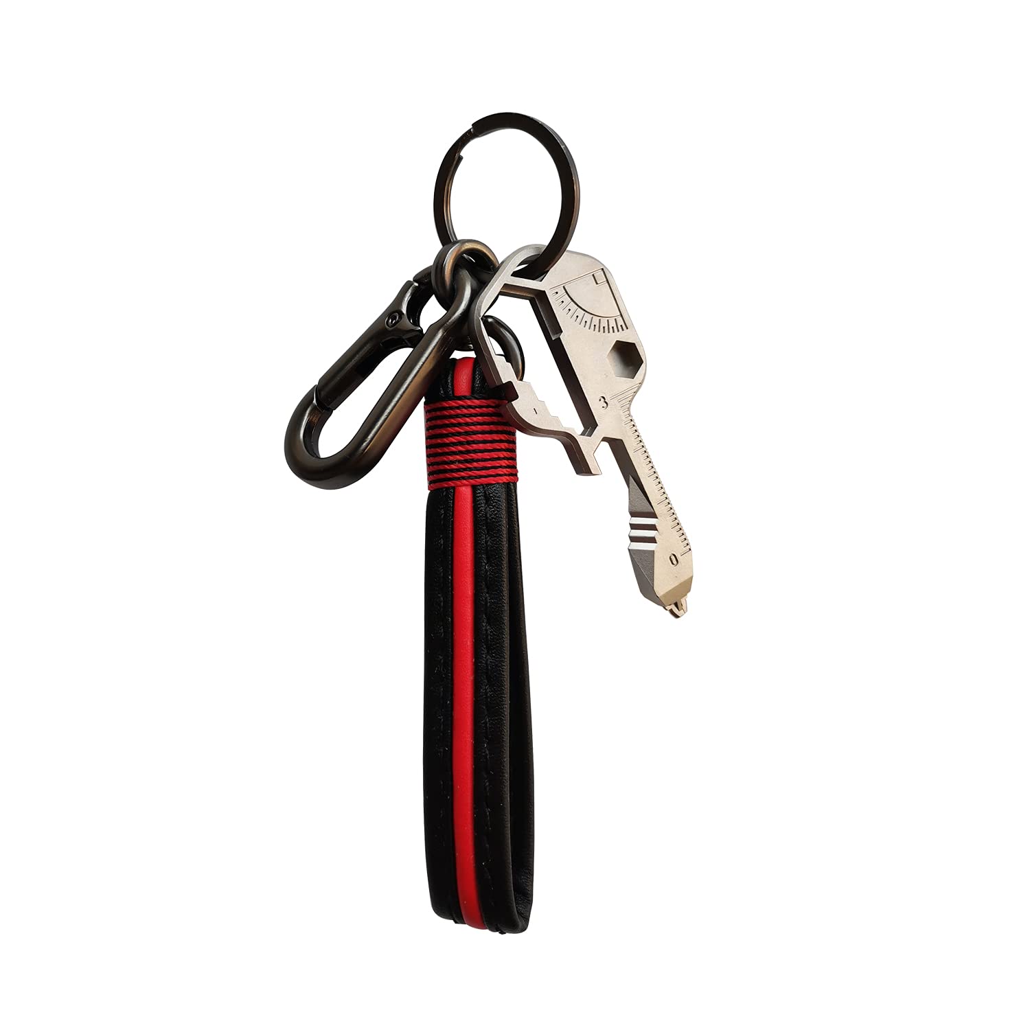 

кожаный шнурок брелок портативный мини кожаный шнурок для и использования на открытом воздухе [LYGGIE] Мультитул, универсальный инструмент, набор, многофункциональный инструмент в форме ключа,