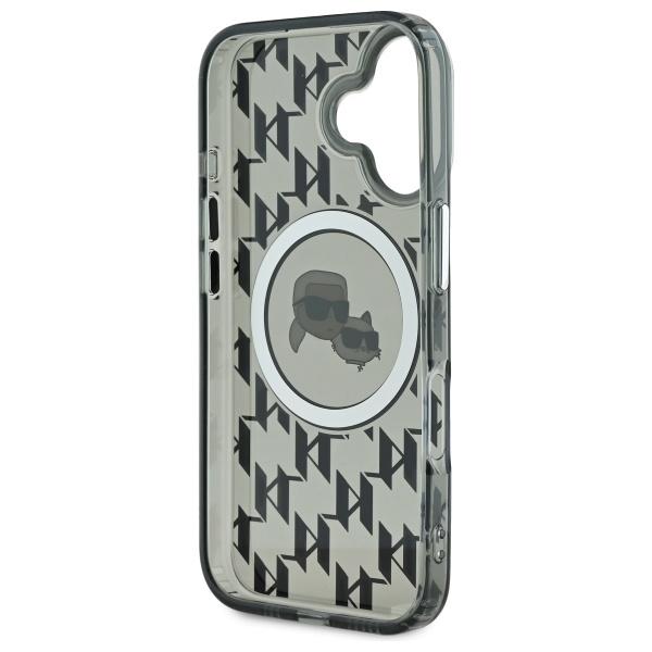 Karl Lagerfeld Klhmp16Shmckmhk Iphone 166.1 Czarny/Black Iml Monogram Karl&Choupette Head Magsafe
