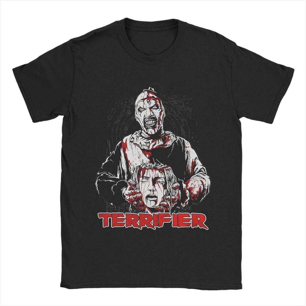 Halloween Horror Terrifier Film Unisex s T Shirts  Fun Tees Short Sleeve Crewneck TShirt Pure Cotton Gift Idea Clothes