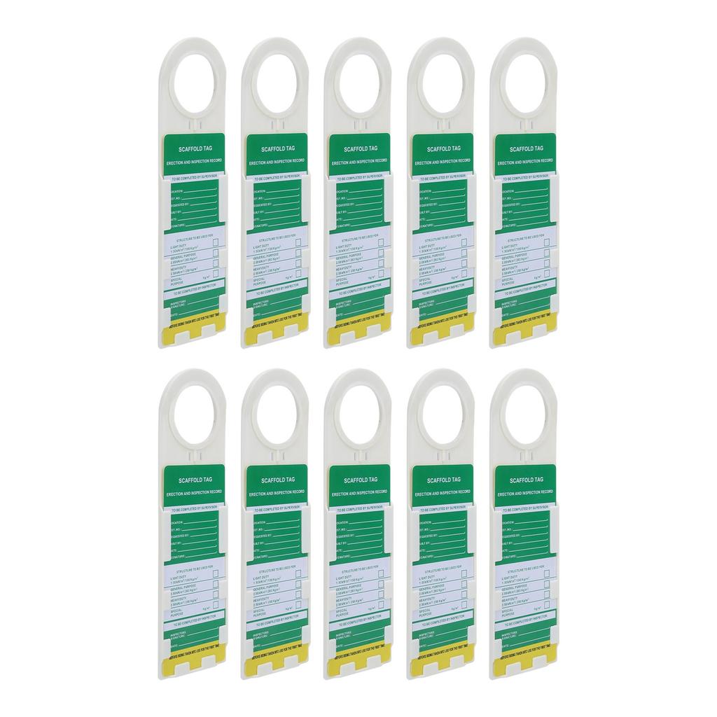10PCS Scaffold Tag Locking Caution Maintenance Sign for Electric Chemical Industrial Security