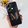 For Xiaomi Poco M6 Pro 4G 5G / Poco X6 Pro 5G Phone Case Mask Transparent Soft Silicone Initials Letter Coque Funda PocoM6 Capas