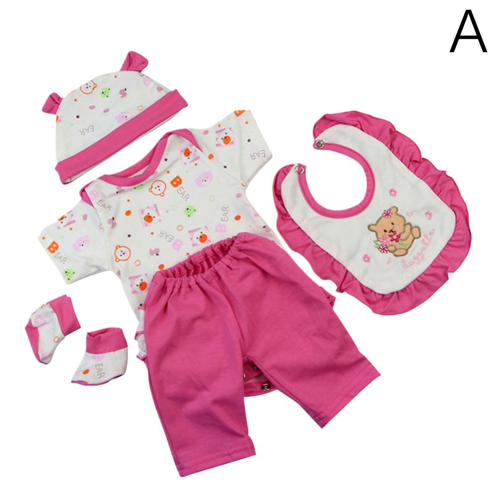 Reborn Gril Baby Doll Clothes Fits 50-55 Cm Baby Accessories Doll Girl Outfit Clothes K2X9