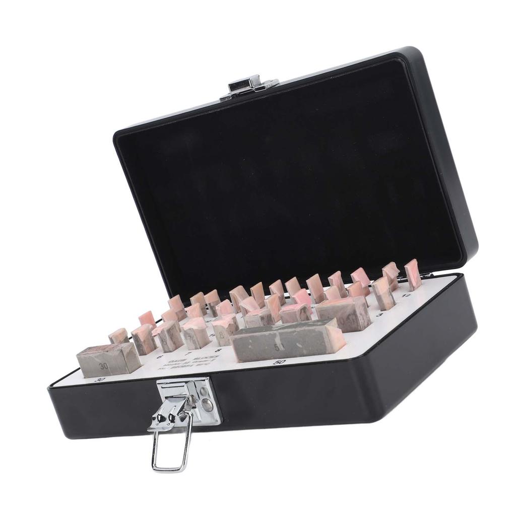 32-teiliges Parallelendmaß-Set Stahl Hohe Genauigkeit Tragbares Messblock-Kit mit Koffer