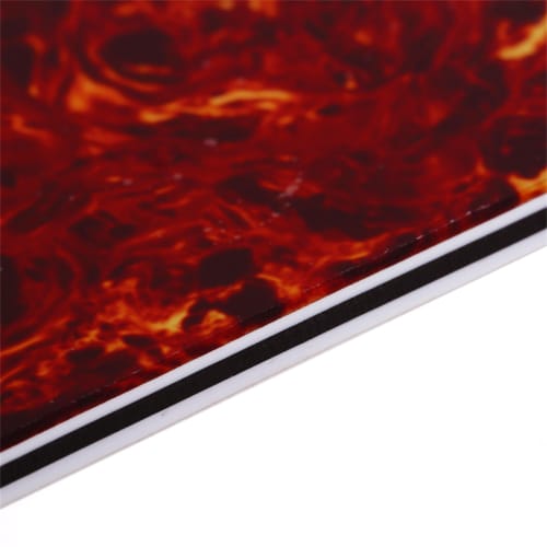 Musiclily Pro 11-Hole HH Humbucker Strat Pickguard for Fender American/Mexican Standard Strats and Modern-Style Electric Guitars, 4-Piece Brown Tortoi