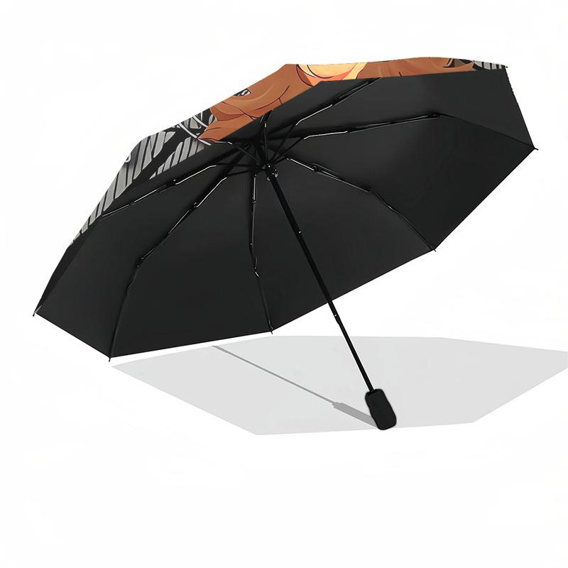 Volleyball, Anime Automatic Opening and Closing, 8 rib Structure Portable Umbrella, Suitable for Men and Women in All Seasons Perfect Gift