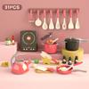 Play Role Playing Toys Boys Girls Kids Toys Kitchen Cooking Toy Set Pretend Cooking Food Play With Pots Pans Utensils Cookware