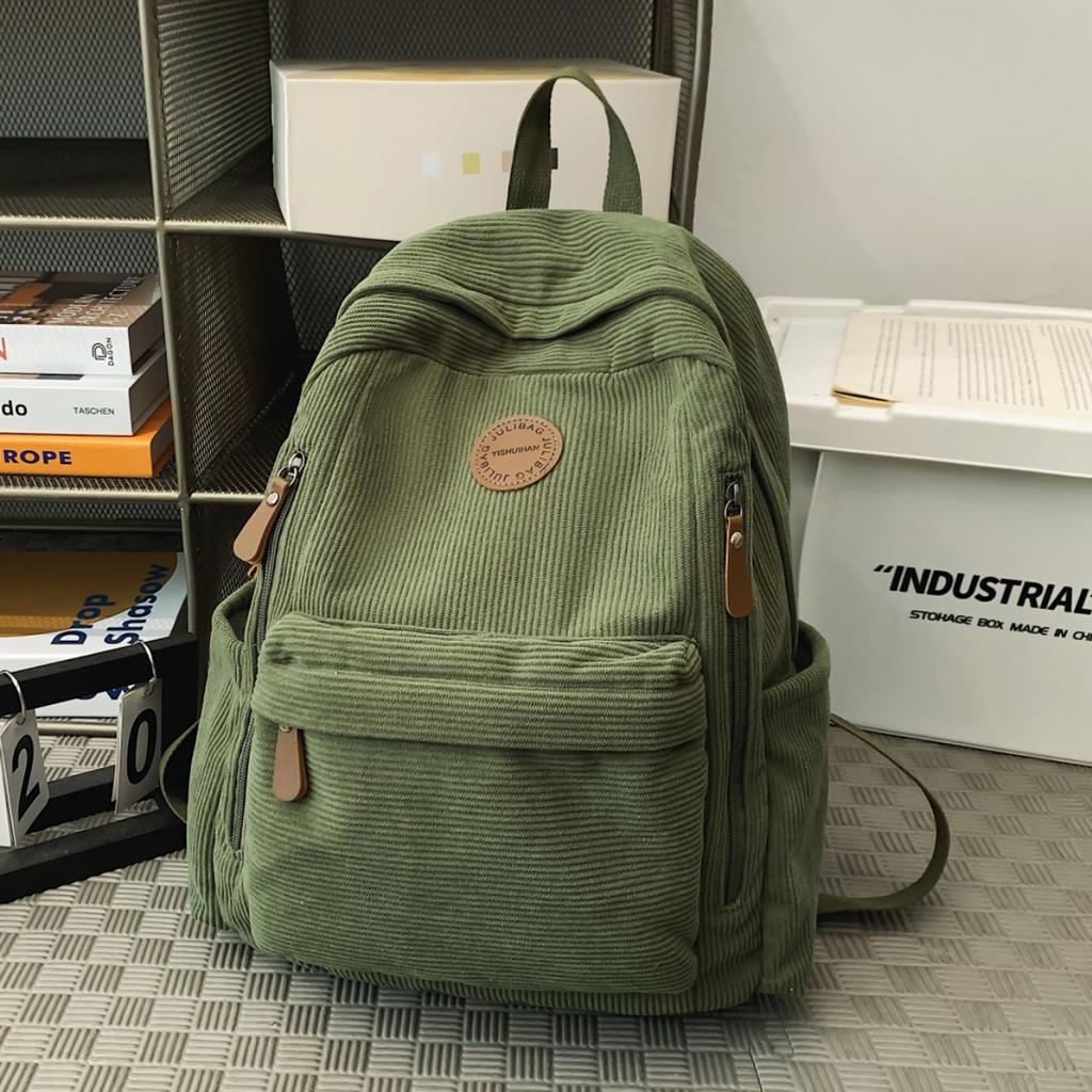 Schoolbag schoolbag for girls 1011 new college students high school students corduroy backpack junior high school students backpack