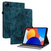 For Xiaomi Redmi Pad SE 4G 8.7 inch Case Card Holder Anti-Scratch Leather Cover Rose Flower Imprint