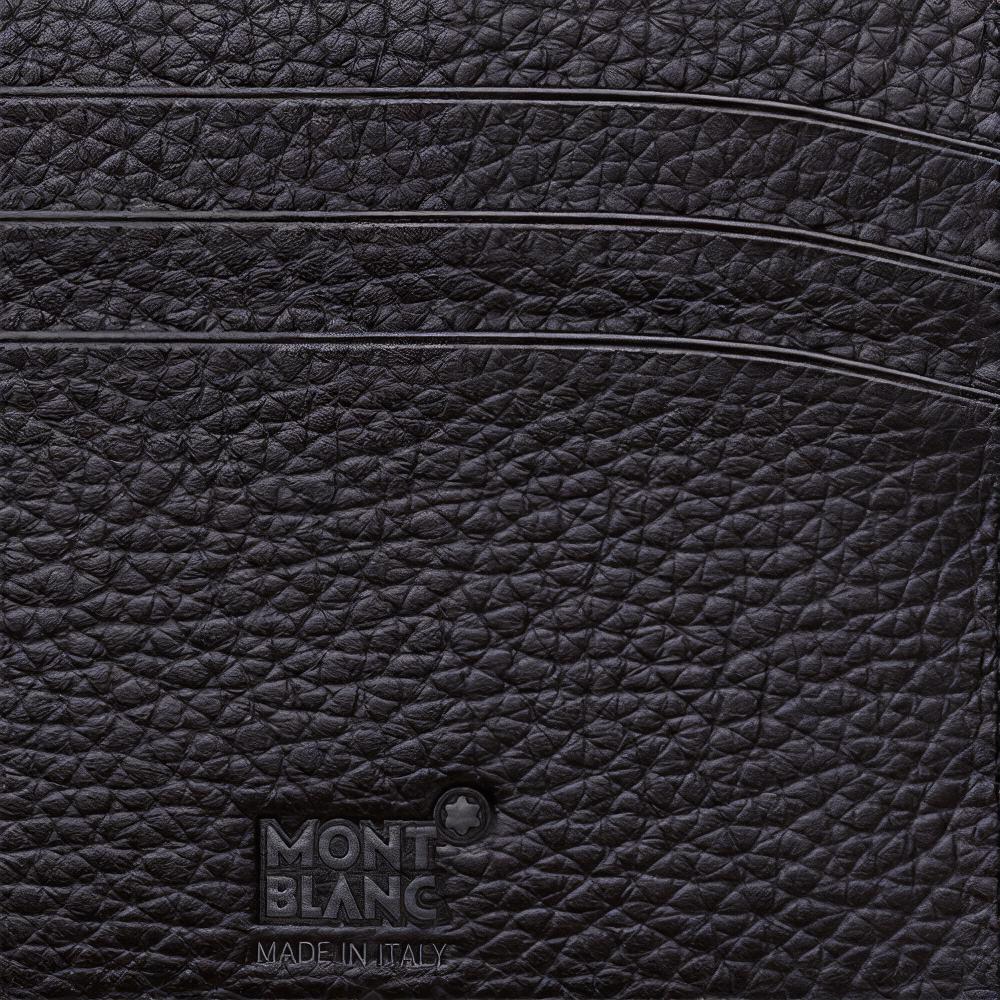 Montblanc Meisterstück Serie Narbenleder Kartenetui Herren Accessoires Schwarz 113309