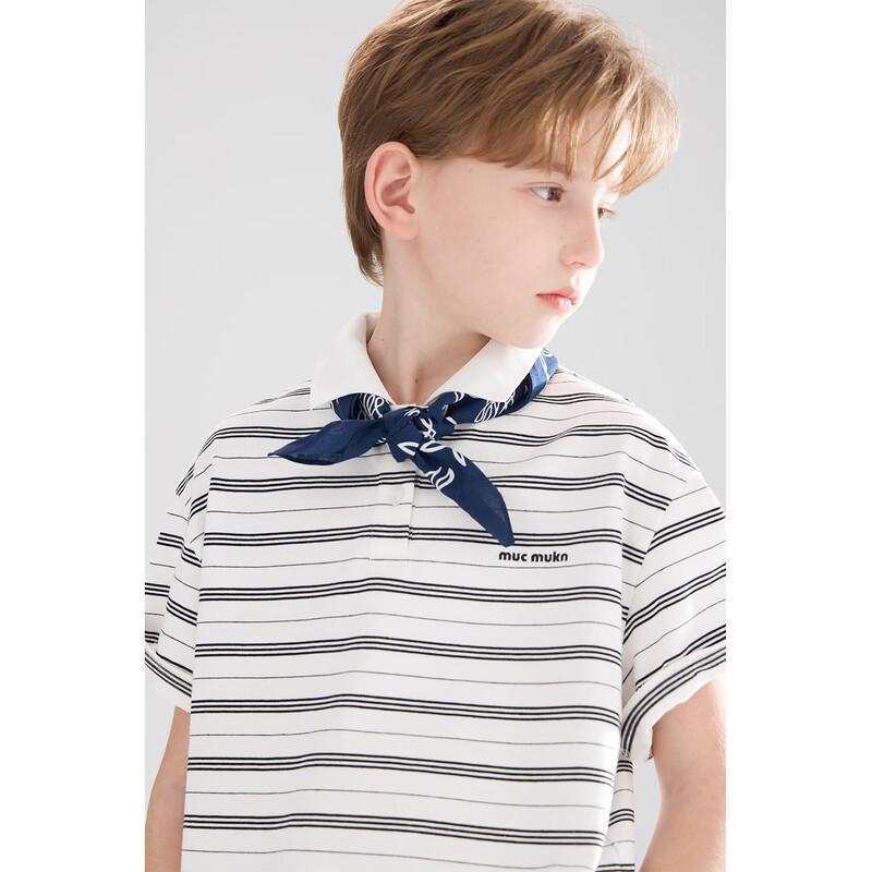 Mucmukn Retro Striped Polo T-Shirt