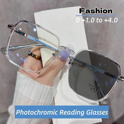Occhiali da Sole Fotocromatici da Donna Occhiali da Lettura con Lenti che Cambiano Colore Diottrie per Lontano Occhiali da Vista Nuovo Stile