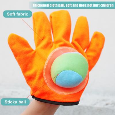 1 Set Kinder Wurfball Saugnapf Spielzeug Klebrige Handschuhe Fangen