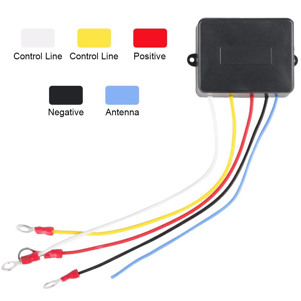 Winch Remote Control Set Kit Winch Remote Controller For Jeep Off-road ATV Truck 12V/24V Dual Manual Transmitter Handset Switch Controller Wireless