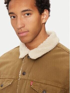 Demi-season Jacket Levi's Type 3 Sherpa Trucker Jacket Cougar Canvas