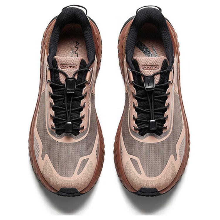 Anta Comfortable Fashionable Wear-Resistant Non-Slip Low-Top Training Shoes Men Sneakers Brown 912447728-1