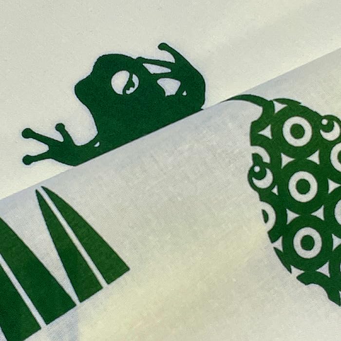 Dyeing Anbo Tenugui Zodiac Perorin Authentic Dyed Cotton Tokuoka Made In Japan 35cm X 100cm "2025 Green" 100%