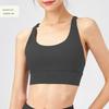 Particularly Fashionable Yoga Clothes Nude Feel Yoga Vest Women's Summer with Chest Pad Sports Intimates Cross Back Shaping Shockproof