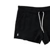 Polo Ralph Lauren Solid Logo Embroidered Casual Shorts Women shorts Black 211796697-012