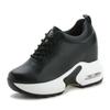 Fashion 10CM Wedge Heel Platform Dad Shoes Chunky Sneakers Air Mesh Breathable Women Sneakers Pumps Shoes Soft Leather Shoes