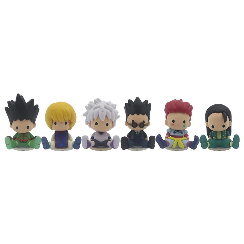 HUNTER X HUNTER Action Figure Gon Freecss Killua Zoldyck Kurapika Hisoka Illumi Zoldyck Q Version Figure Model Ornaments Toys