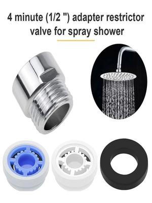Flow Reducer Limiter Shower Adapter 1/2 Inch 6 8 L/Min Bathroom Accesessories Flow Regulator Restrictor Shower Hose High Quality