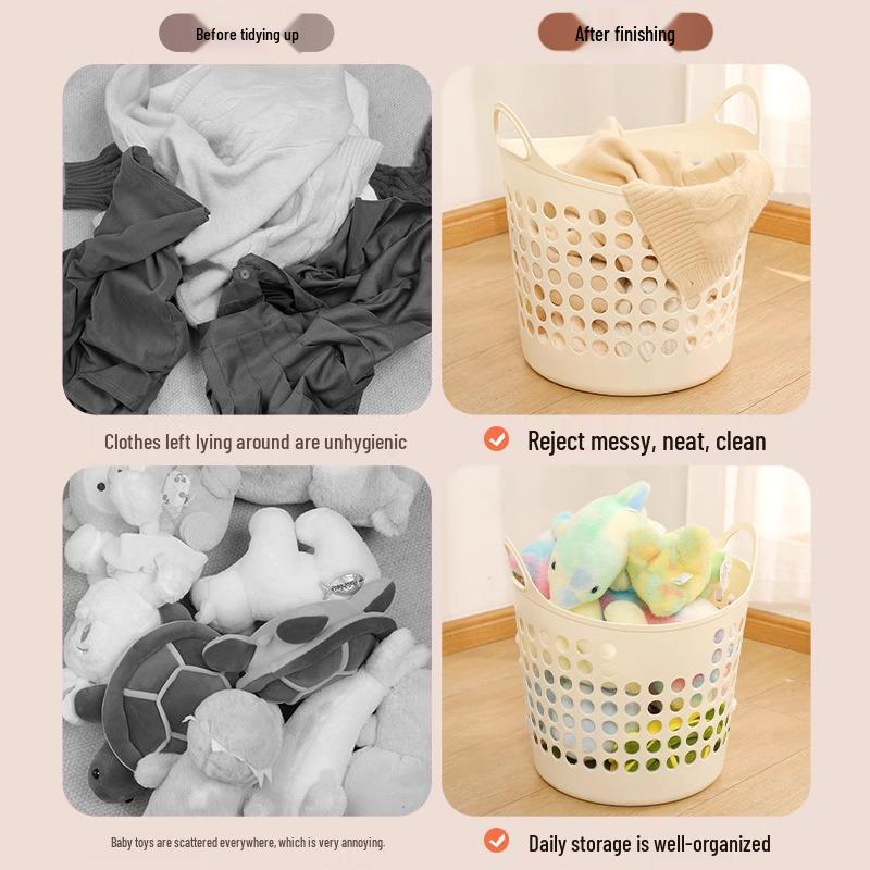 Large Capacity Laundry and Toy Storage Basket