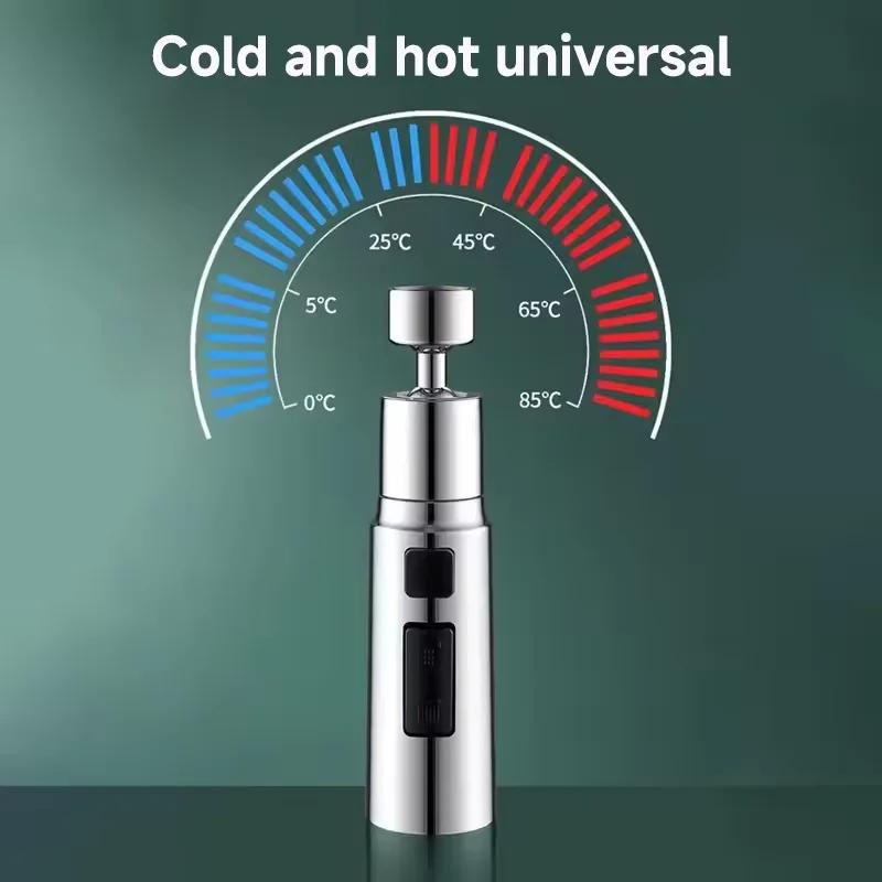 3 Modes Anti-Splash Shower Sprayer Kitchen Filter Faucet Extender Metal Alloy Head Water Saver Home Universal Faucet