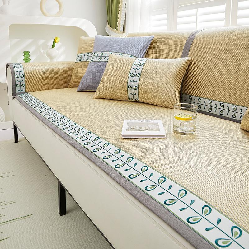 

Wormwood Sofa Cushion, Summer Mat, Seat Cushion, Ice Silk Non-Slip Cool Cushion, Summer General Cold Sofa Cover Customization 70*70cm