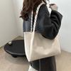 Fashion Retro Weaving Sense 225 New Trend Large Capacity Tote Solid Color Portable Shoulder Bag