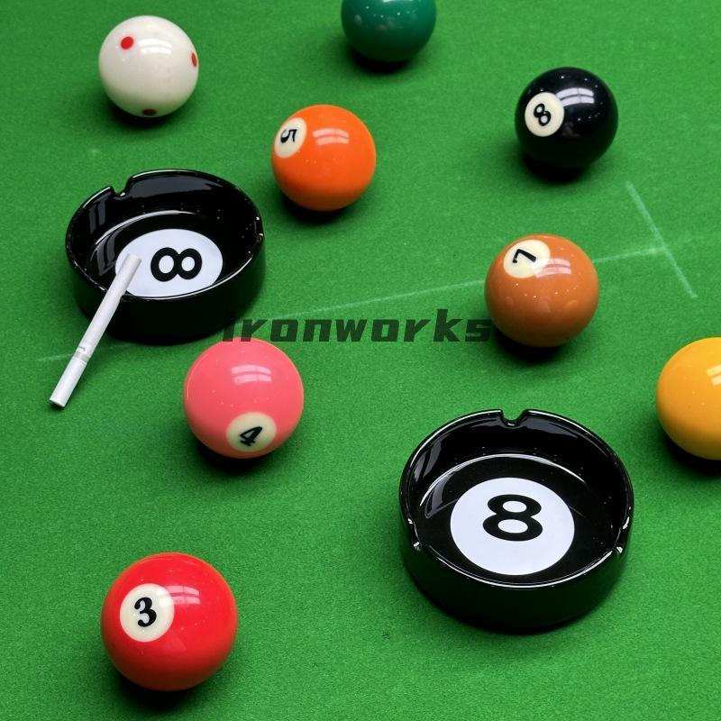 Trendy Black Ceramic Ashtray: Minimalist High-End Living Room Ornament & Cigarette Extinguisher