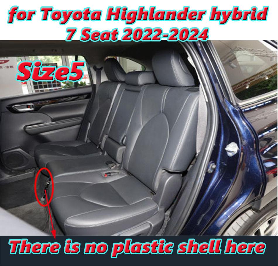 Custom High Quality Car Floor Mat for Toyota Highlander 7 Seat Version 2009-2025 Anti Dirty Durabler Leather Carpet