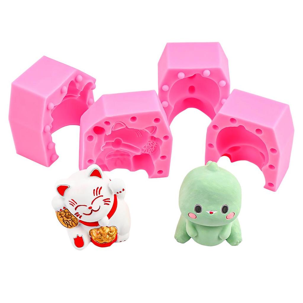 New Year Lucky Cat Money Box Ornament & Cake Decoration Mold
