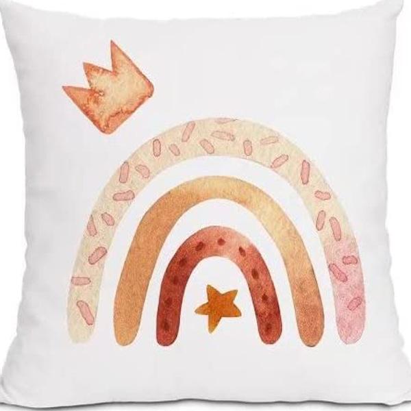 Moderne minimalistisk INS regnbue putetrekk friskt trykt lin putetrekk stue sofa