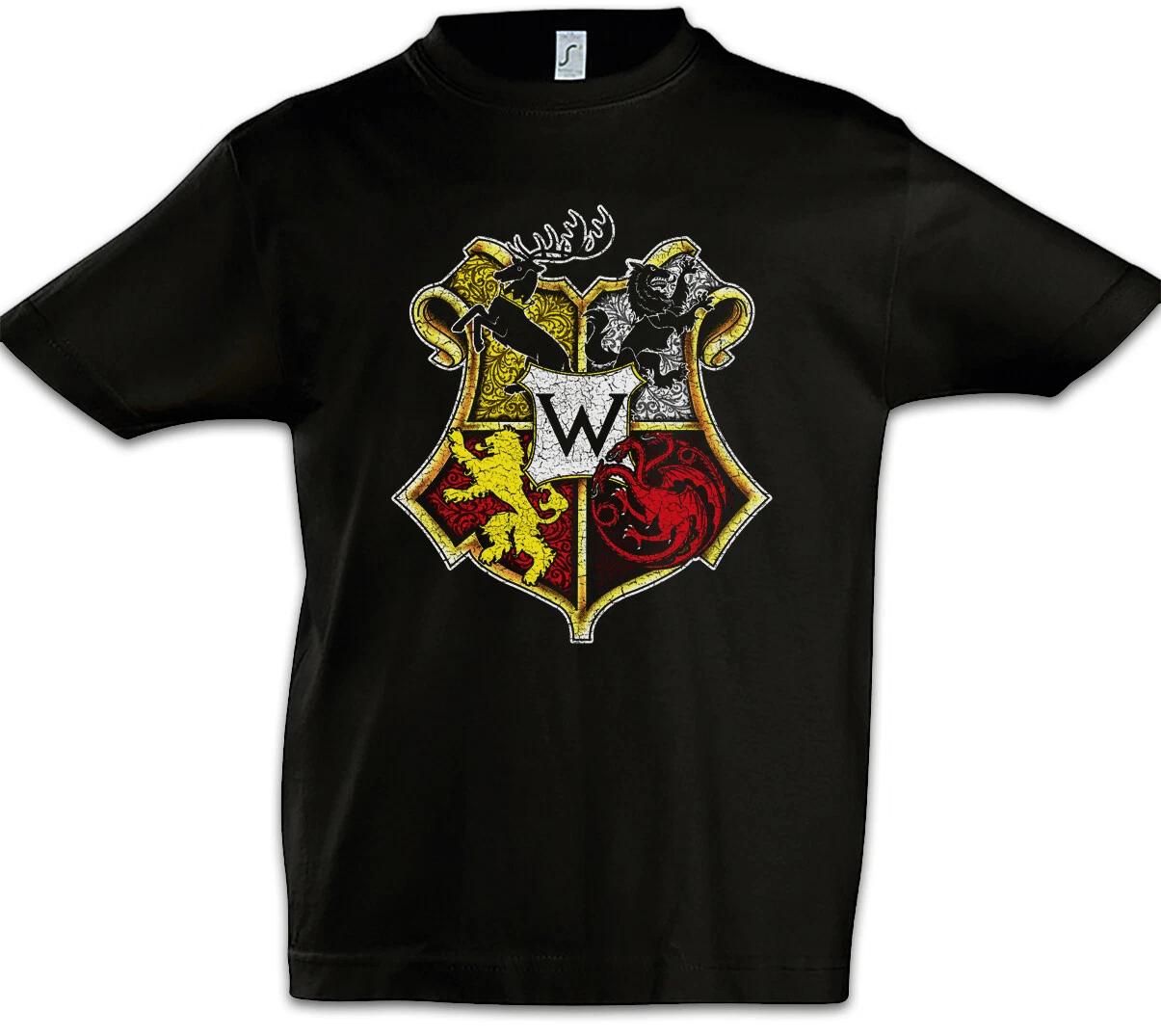 Westeros School Kids Boys T-Shirt Game of Harry Fun Thrones Potter House- 130